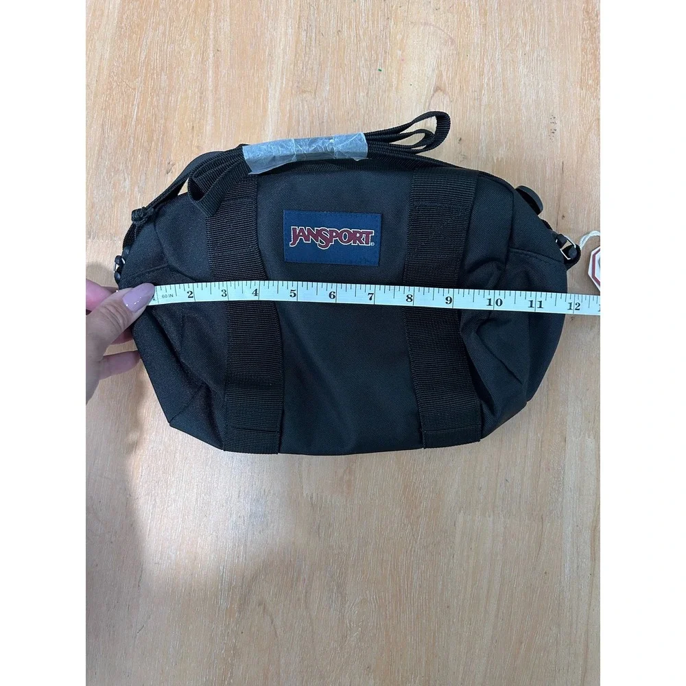 JanSport Weekender Mini Duffel Bag Black Crossbody JS0A85VQ008 NWT Travel